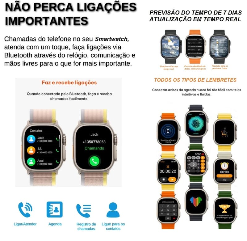 SmartWatch 9 Ultra - 2ª Geração